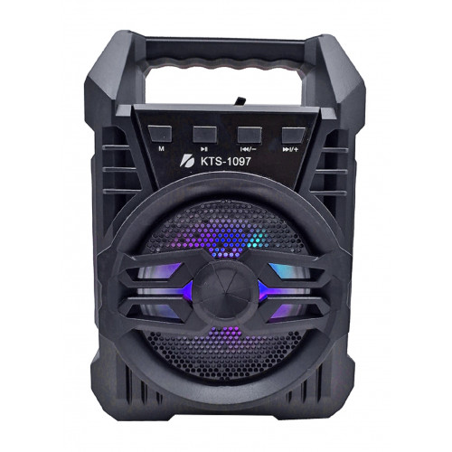 бумбокс+Bluetooth+USB+SD+радио+аккумулятор+светомузыка KTS-1097