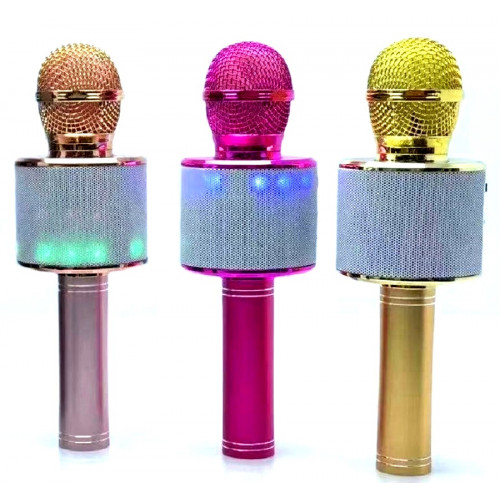 колонка микрофон+светомузыка+Bluetooth+USB+радио+аккумулятор WSTER WS-868L