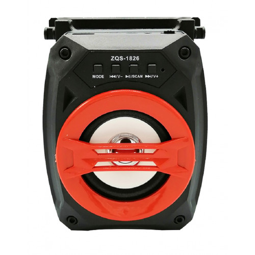 бумбокс+Bluetooth+USB+SD+радио+аккумулятор+светомузыка ZQS-1826B