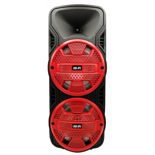 бумбокс+Bluetooth+USB+SD+радио+аккумулятор+микрофон+пульт+светомузыка ZQS-8205