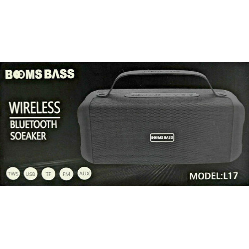 колонка Booms Bass+Bluetooth+USB+SD+радио+аккумулятор L17