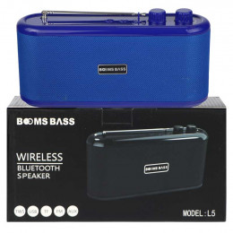 колонка Booms Bass+Bluetooth+USB+SD+радио+аккумулятор L5