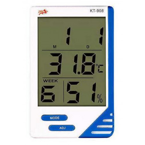 термометр+гигрометр+часы KT-908