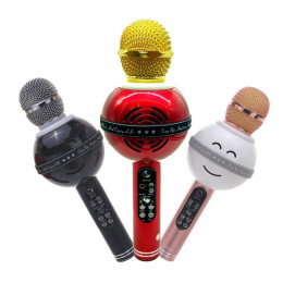 колонка микрофон светомузыка Bluetooth USB радио WSTER WS-878