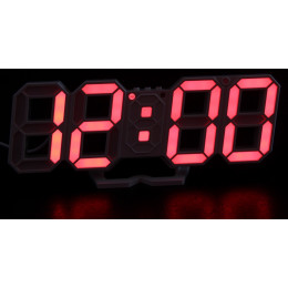 часы настольные дата температура VST-883/1 (красный) 1 сорт