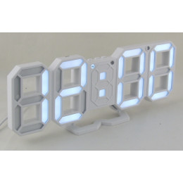часы настольные дата температура VST-883/6 (белый) 1 сорт