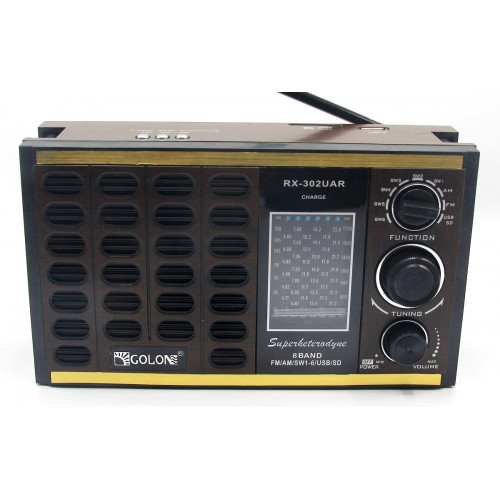 радиоприемник GOLON USB SD аккумулятор RX-302UAR