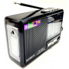 радиоприемник HAIRUN+Bluetooth+USB+SD+фонарик+аккумулятор 18650 HR-20BT