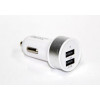авто зарядка 2 USB, 1A 2,1A (A8) (металлический)