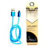 кабель для Iphone 5 6 металлический (двойной силикон) ATLANFA AT-5027