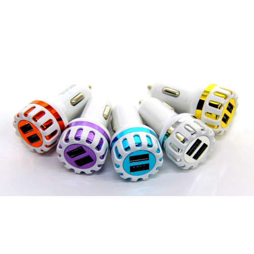 авто зарядка 2 USB, 2.1A (D1)
