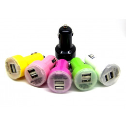 авто зарядка 2 USB, 1A 2,1A (A8)