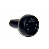 часы автомобильные термометр USB зарядка VST-706/5 (ярко-синий)