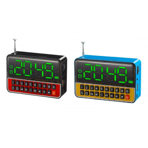 радиоприемник-колонка WSTER USB часы аккумулятор WS-1513